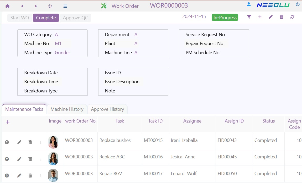 NEEDLU Buildex Software Screenshot